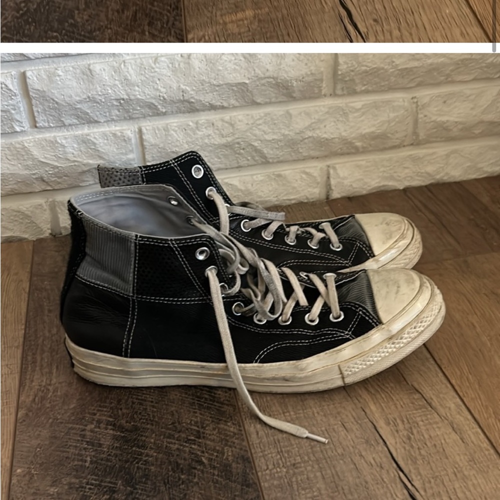 Converse Black and White High Top Sneakers